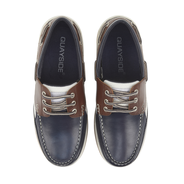 Sydney 2 Boat Shoes - Navy/Chestnut - Image 2